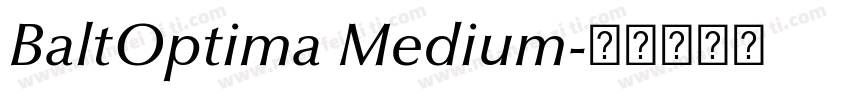 BaltOptima Medium字体转换